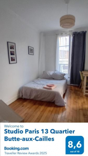 Studio Paris 13 Quartier Butte-aux-Cailles